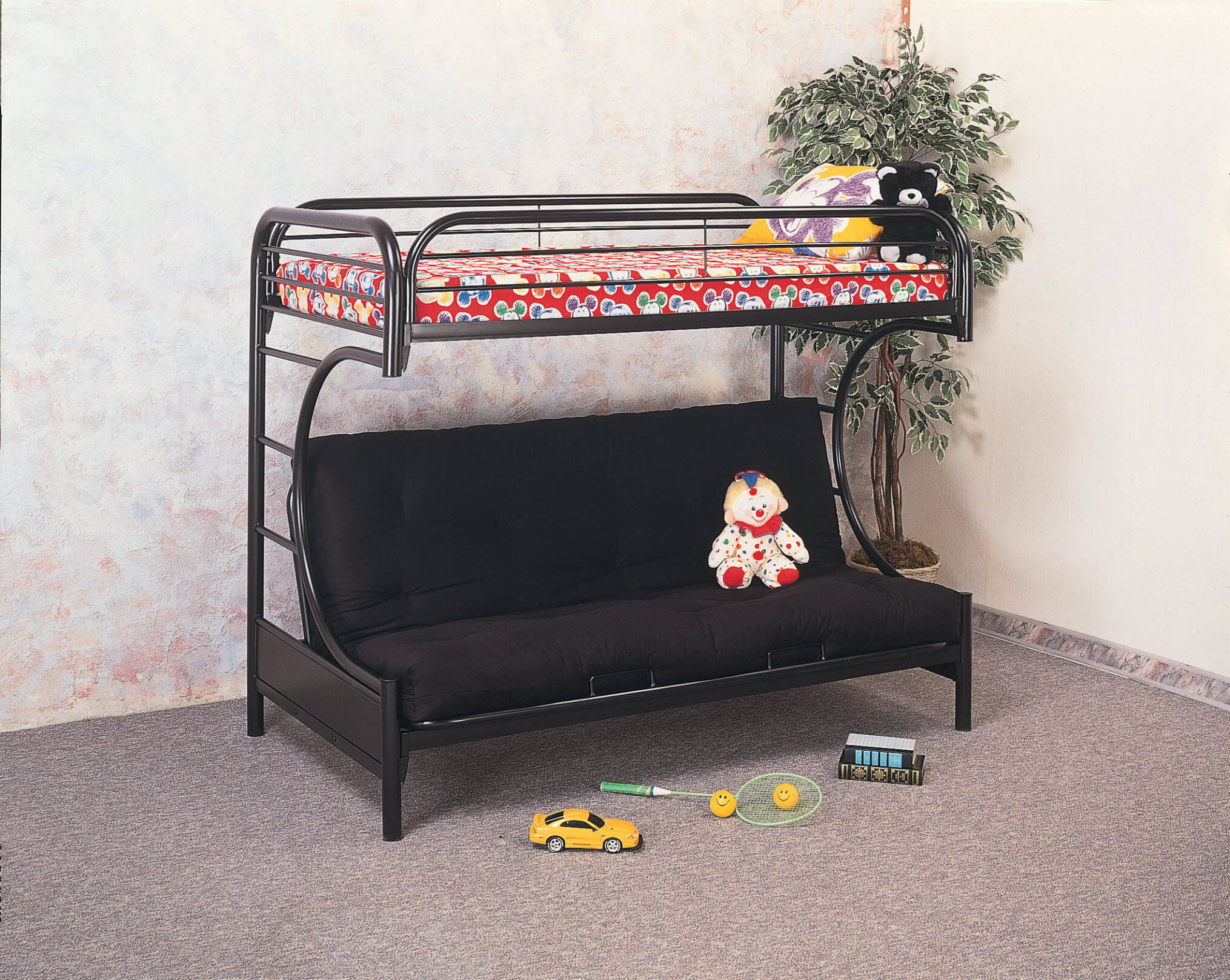 Metal Futon Bunk Bed Kids Beds, Kids Futon Bunk Bed