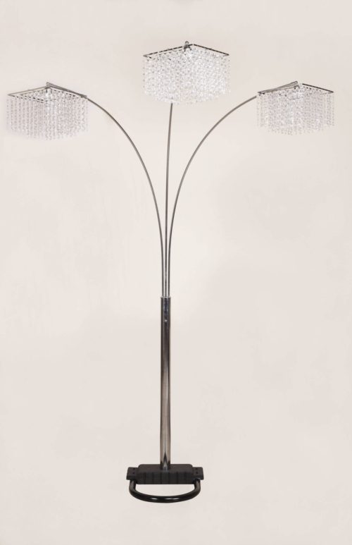 Crown Mark Chrome Floor Lamp