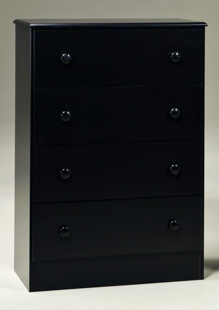 black dresser with storage