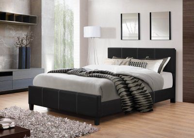 Black Platform Style Bed