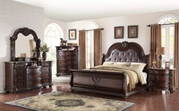 Stanley Marble Top Bedroom Set by Crown Mark