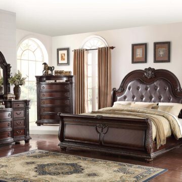 Stanley Marble Top Bedroom Set by Crown Mark