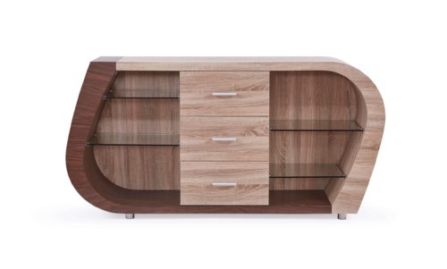 Oak and Walnut Buffet by Global Furniture USA