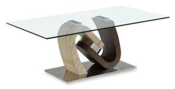 Oak and Walnut End Table by Global Furniture USA