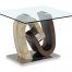 Oak and Walnut End Table by Global Furniture USA