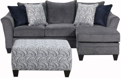Albany Pewter Sofa and Loveseat by Simmons