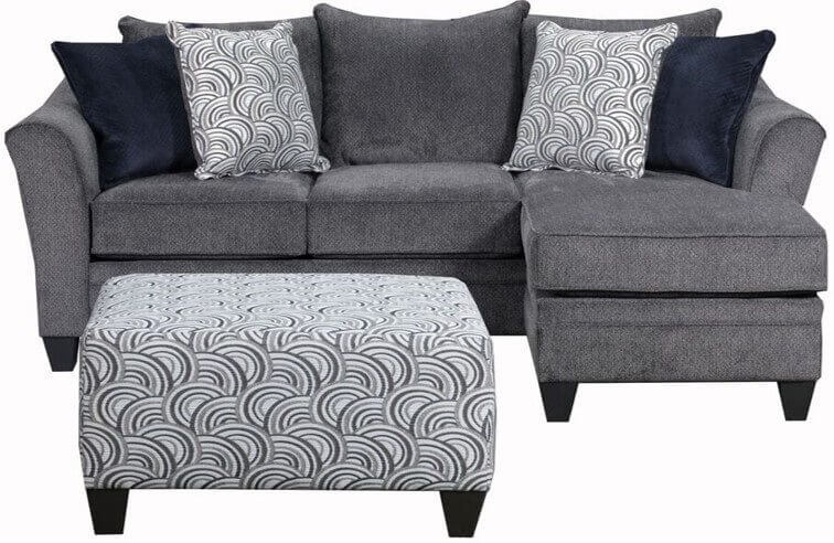 Albany Pewter Sofa And Loveseat By Simmons - Simmons Upholstery Albany Slate Sofa And Loveseat Set