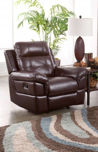 Sussex Lambskin Chocolate Reclining Chocolate Sectional