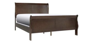 Cherry King Sleigh Bed by Crown Mark