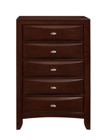 Linda Merlot Full Captain Storage Bed