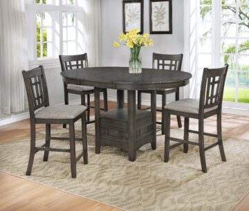 Crown Mark Hartwell Grey Counter Height Dining Room Set