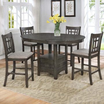 Crown Mark Hartwell Grey Counter Height Dining Room Set