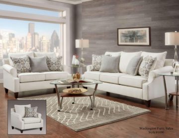 Bay Ridge Cream Sofa and Loveseat