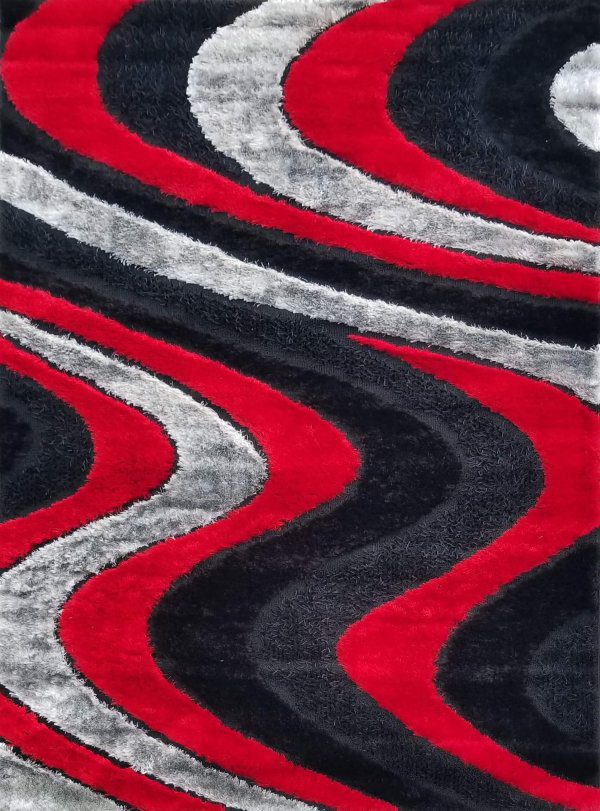 Luxury Shag Red Area Rug Rugs Urban Furniture Outlet