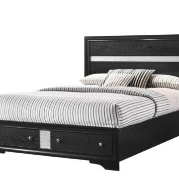 B4670 Regata Black Storage Bedroom Set