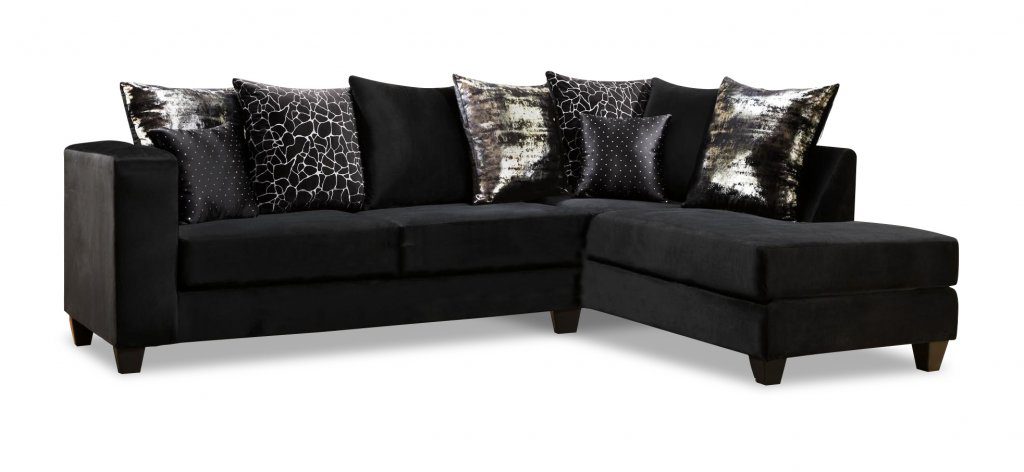 Dazzle Black Sectional | Urban Furniture Outlet