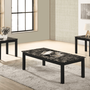 Thurner Faux Marble Coffee and End Table Set