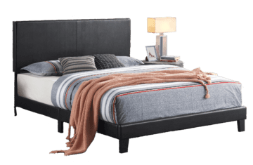 Yates Black Platform Style Bed