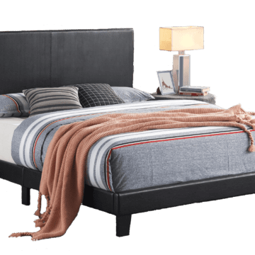 Yates Black Platform Style Bed