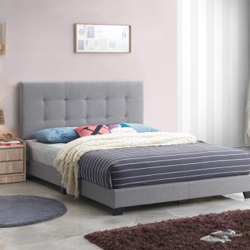 Rigby Grey Platform Style Bed