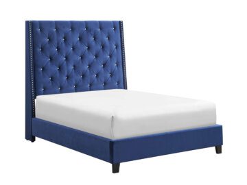 Chantilly Royal Blue Upholstered Bed