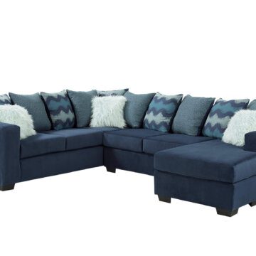Jet Blue Chaise Sectional