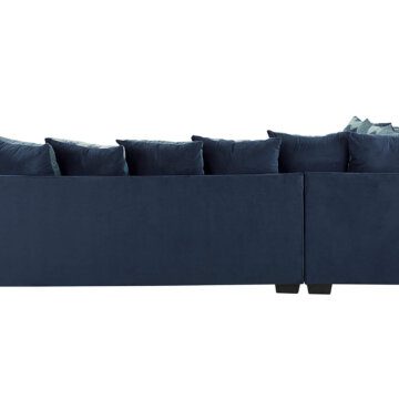 3165 Jet Blue Chaise Sectional