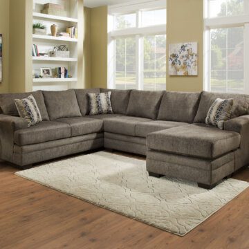 Cornell Pewter Chaise Sectional
