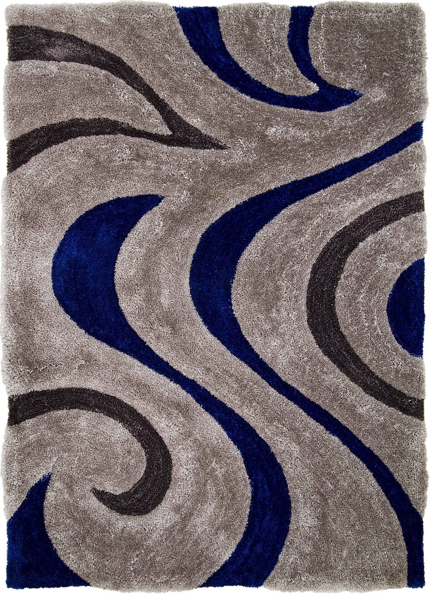 3D Electric Blue Area Rug Rugs Urban Furniture Outlet