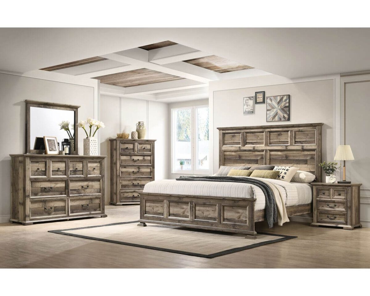 8347A Rustic Grey Bedroom Collection • Urban Furniture Outlet