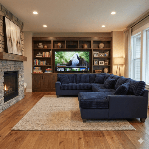 Hugo Navy Sectional
