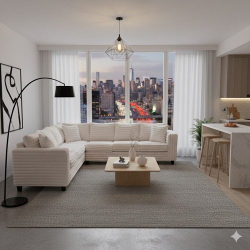 RSMH-6600 Hugo Cream Sectional