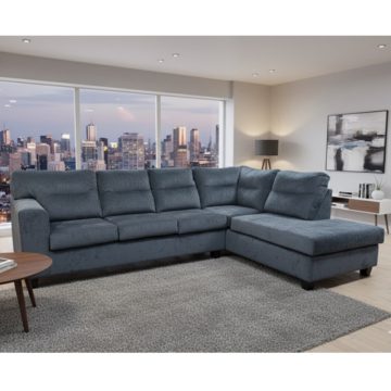 1431 Mercury Navy Chaise Sectional