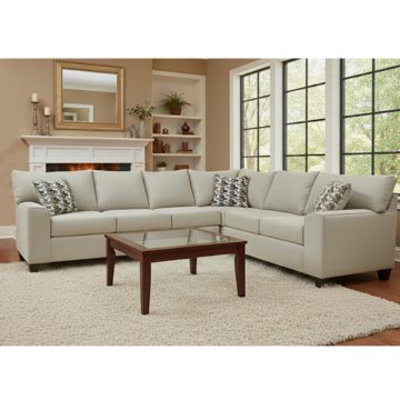 4200 Cody Fog Sectional. Pillow Jetset Sepia