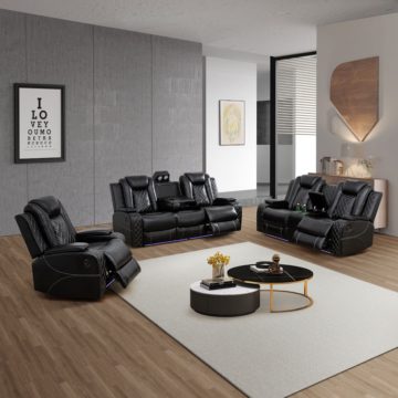 ECDGNT4632 3PC GROUP IN BLACK
