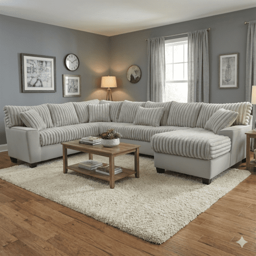 Hugo Grey Chaise Sectional